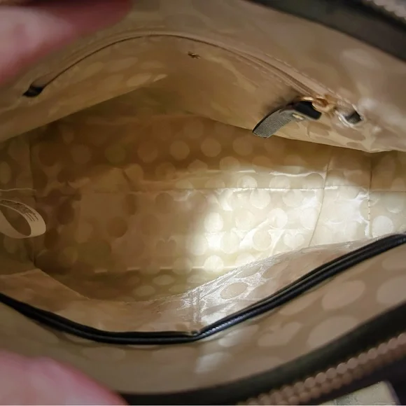 Vintage Y2K style Kate Spade Black Leather Handbag crossbody purse - Picture 7 of 16